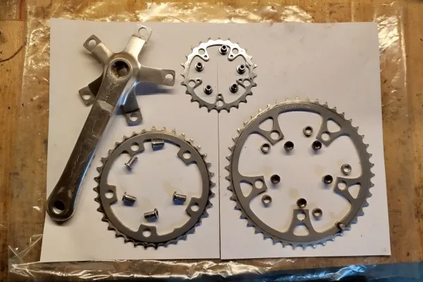 MTB Dreifach-Kettenblatt Antrieb Service Baujahr 1990 in St. Gallen